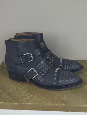Diesel Studded Leather Ankle Boots  WoMen - 37